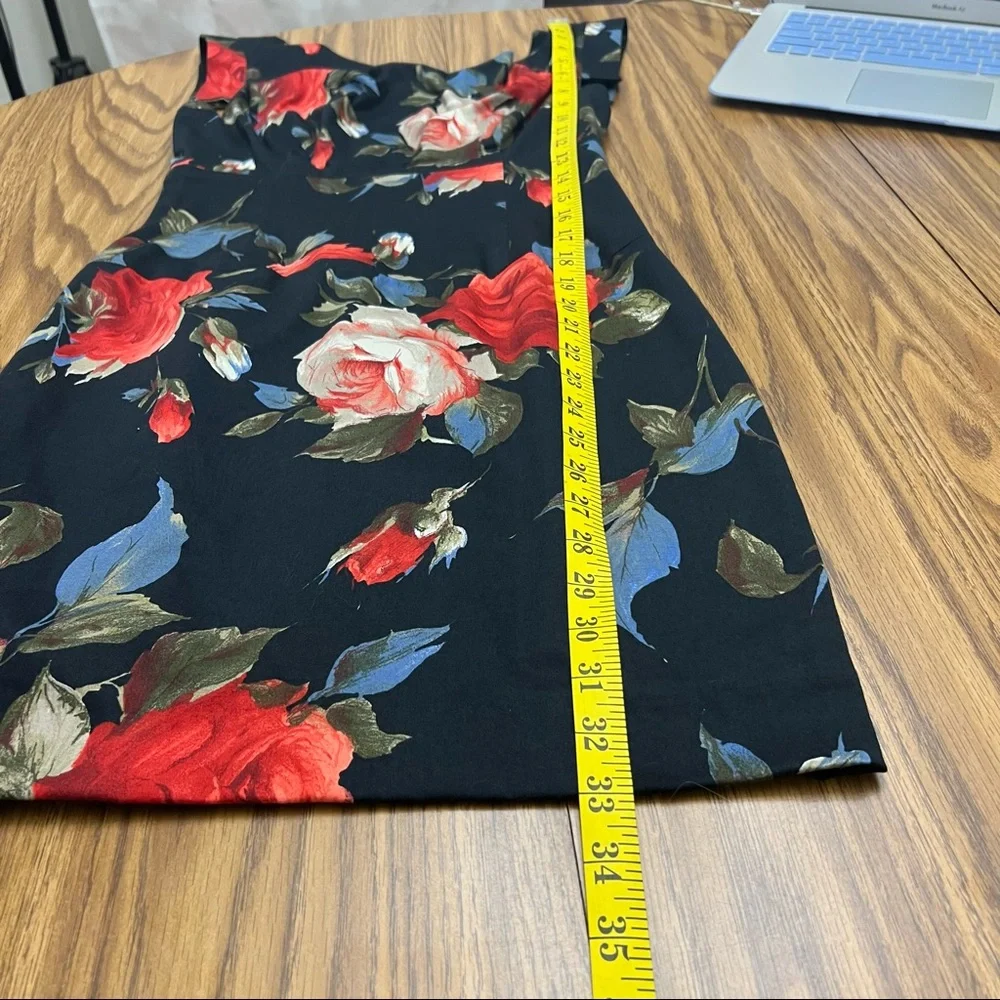 NEW Black Halo Floral Jackie O Sheath Dress - Picture 8 of 9